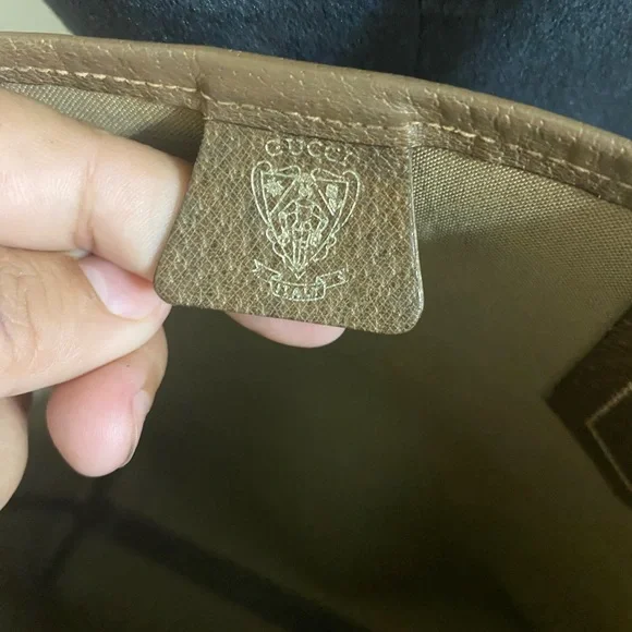 EUC Extremely Rare Vintage Large GUCCI GG Monogram Tote With Red & Green Straps